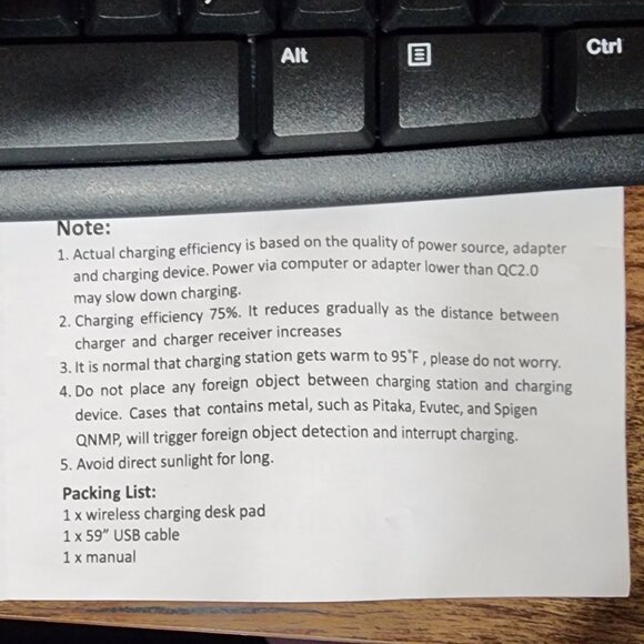 Wireless Charging Desk Pad - Picture 9 of 9